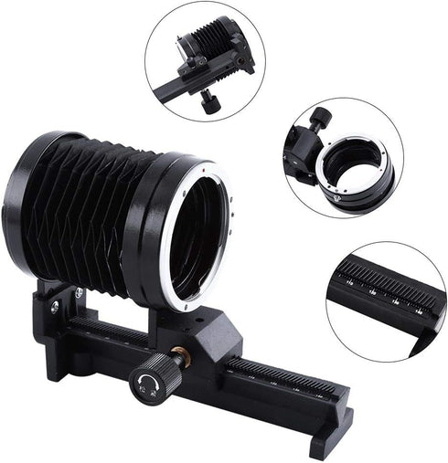 Macro Bellows - Compatible with EOS EF Cameras, Plastic and Aluminum Alloy