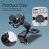 ASUBHA Car Phone Mount, 360 Degree Rotation Dashboard Clip Stand, Suitable for 4.7 to 6.5 Inch Smartphones (Black)