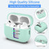 AirPods Pro 2nd Generation Case Cover, Military Grade Anti-Fall Soft Silicone Shock-Absorbing Skin with Keychain and