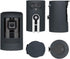 Silicone Skin Case Cover Sun Glare, UV & Weather Protection Skins Compatible for Ring Stick Up Camera Battery (2nd Generation) - Black (1 Pack)