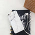 iPhone 8 Case, iPhone 7 Case, iPhone SE Case, Slim Fit Soft TPU Full-Body Protective Cover, White Grey Marble
