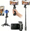 HomeBeyond Magnetic Phone Tripod, 18.7" Selfie Stick with Rechargeable Remote & 2-in-1 Magnetic