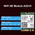 WiFi 6E AX210 NGW Wireless Card M.2 2230/NGFF with Bluetooth 5.3, 5400Mbps Tri-Band AX210 WiFi Chip Adapter