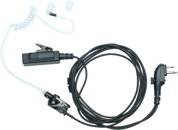 Sarcia Earpiece Headset MIC PTT for Hytera HYT Walkie Talkie, Models BD502, BD552i, TC-508, TC-580