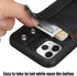 TOOVREN Phone Cover for iPhone 11 Pro Max, Wallet Case with Card Holder, PU Leather Kickstand, Adjustable Detachable