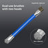 GTHUNDER 2pcs Double Head Anti-Static ESD Safe Hard Brush, Phone Motherboard IC Cleaning Tools, Blue