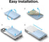 elago Slim Wallet Phone Case - Pastel Blue, Secure Card Holder with 3M Adhesive for iPhone, Galaxy & Most Smartphones