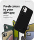 GOOSPERY Magnetic Door Bumper for iPhone 11, Protective Dual Layer Wallet Case with Card Holder - Black