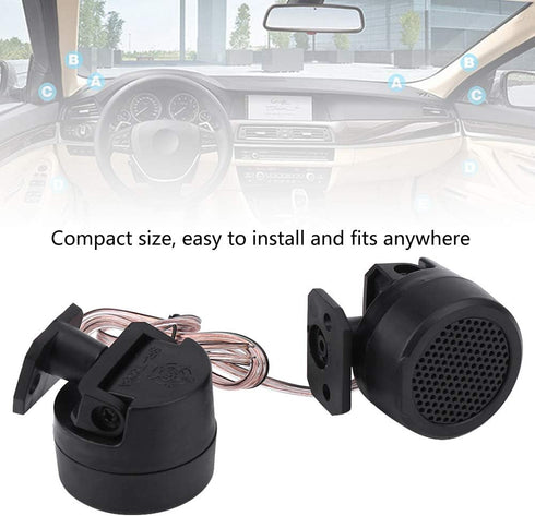 Health Gear 12V Car Speakers, Small Exterior Loudspeaker, 1 Pair 500W Tweeters for Automobile