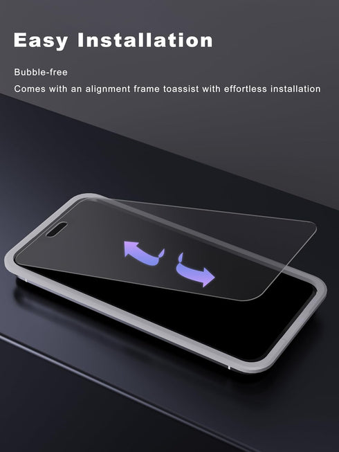 2 Pack 15-6.1 inch, GIGIKISS Matte Screen Protector for iPhone Anti-Fingerprint & Anti-Glare Screen Protector Tempered