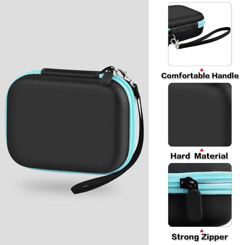 Kids Camera Case for VTech KidiZoom Creator Cam HD Video Camera/KODAK Printomatic Digital Instant Print Cameras, Black