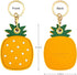 2 Pack 3in1 Cartoon Protective Case for Airtag - Samsung Galaxy SmartTag Cases, Tile Keychain (1 Avocado & 1 Pineapple)