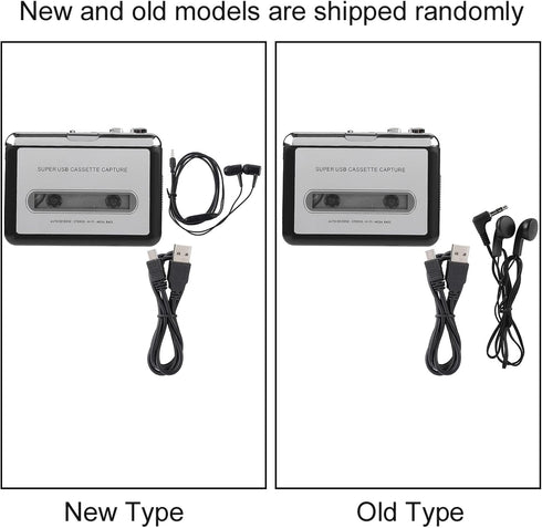 Cassette Cassette MP3 Portable Player Recorder Converter, Tape to Converter Convert Tapes to Digital Files via USB