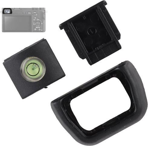 EP-10 A6000 A6100 A6300 A5000 Camera Eyecup, Viewfinder Cover, Cold Shoe Cap, Level for Cameras