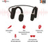 Sound Revv Bone Conduction Headphones, Wireless Bluetooth Running Earphones with Mic, IP56 Waterproof