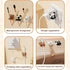 XVYLFZNP 6pcs Cute Animal Cable Organizer Adorable Panda Rabbit Bear Shaped Cable Clips Desk Cable Management Cord