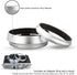 JJC LH-X100 Lens Hood Sun Shade with 49mm Filter Adapter Ring for Fuji Fujifilm X100VI X100V X100F X100T X100S X100 Digital Camera, Metal Material and Silver Color