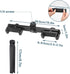 SnowTing Dual Phone Holder with Desk Tripod, Black Adjustable Universal Smartphone Stand for Video Recording Vlog Live
