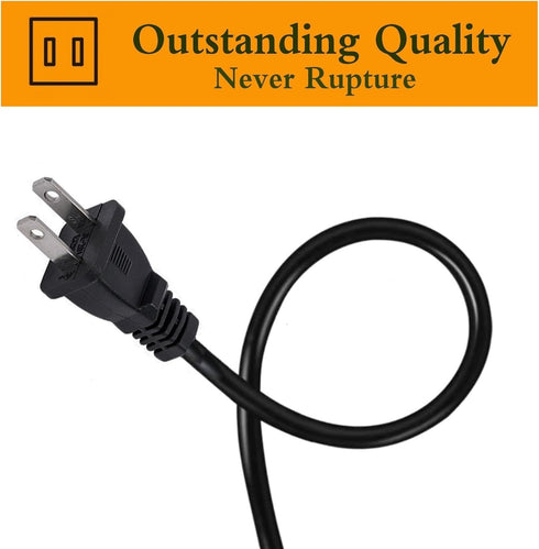 TV Power Cable Cord for Samsung 24" to 75" LCD HD Smart 4K Curved TV, 6FT Replacement Power Charging Cord