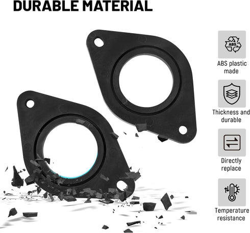 RED WOLF Tweeter Speaker Adapter Spacer Rings 1.5 Inch Cutout for Toyota Tacoma 4Runner 2005-2023, Subaru WRX