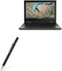 BoxWave Stylus Pen - FineTouch Capacitive Stylus for Lenovo 300e Chromebook 2nd Gen (11.6 in) - Jet Black