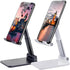 Meetuo 2 Pcs Cell Phone Stand, Adjustable Angle Height Phone Stand for Desk,