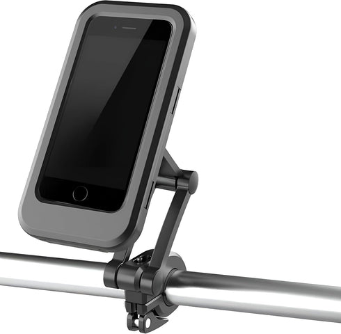 Zpana 360 Motorcycle Phone Holder, Free Rotation Magnetic Touch Sensitive Bike Cell Phone Mount, Anti-Theft Waterproof