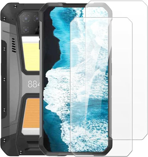 (2 Pack) for Unihertz Tank 2 Tempered Glass Protective for Unihertz 8849 Tank 2 Screen Protector Smart Phone Cover Film 6.81inches (Transparent)