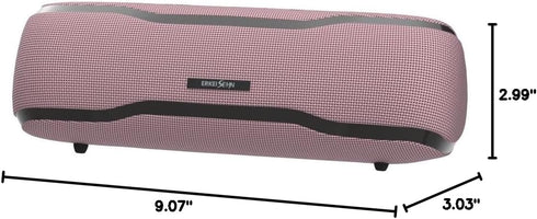 Portable Bluetooth Speaker, IPX7 Waterproof, Colorful Flashing Lights, 24H Playtime, Pink
