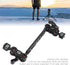 KIMISS 13in Articulating Arm Camera Mount, Adjustable CNC Aluminum Alloy with 1/4" and 3/8" Thread for Microphone