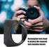 Lens Hood, Camera Lens Shade, 46mm Square DV Lens Hood for Digital Video Camera Lens Filter
