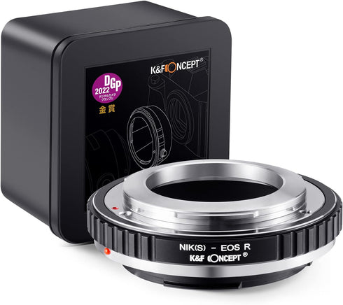 K&F Concept Lens Mount Adapter NIK(S)-EOS R - Manual Focus for Nikon(S) Lens to Canon EOS R Mount