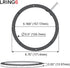 DS18 LRING6 LED Speaker Ring Waterproof 6.5-Inch - RGB Module with Millions of Colors, One Color Without
