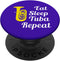 Tuba Player Gift - Eat Sleep Tuba Repeat - Blue PopSockets PopGrip: Swappable Grip for Phones & Tablets