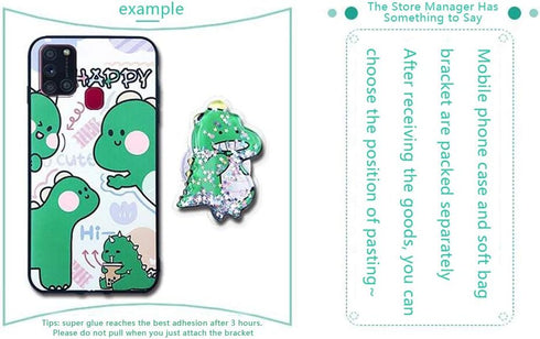 Cute Cartoon Case for Samsung Galaxy A71 5G, Slim Silicone Fit Protective Cover with 3D Liquid Glitter