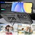 Samsung Galaxy A15 5G Case with Sliding Camera Cover & Tempered Glass Screen Protector, Rotatable Ring Holder Kickstand
