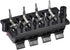 uxcell 2 Row 8 Way Spring Speaker Terminal Clip Push Release Connector Audio Cable Terminals Strip Block (Black Red)