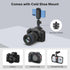 rubesee 1/4" 360 5.5lbs Mini Ball Head, Panoramic Camera Tripod Head with Screw Shoe Mount, Rotatable Metal Adapter