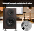8 Pcs Universal Copper Speaker Spikes Pads - 25 x 4mm Speaker Shock Base Pad Isolation Stand Feet (Black)