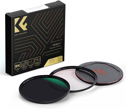 K&F Concept 62mm Magnetic Swap ND8 Lens Filter - 3-Stop Fixed Neutral Density, Waterproof, Scratch Resistant
