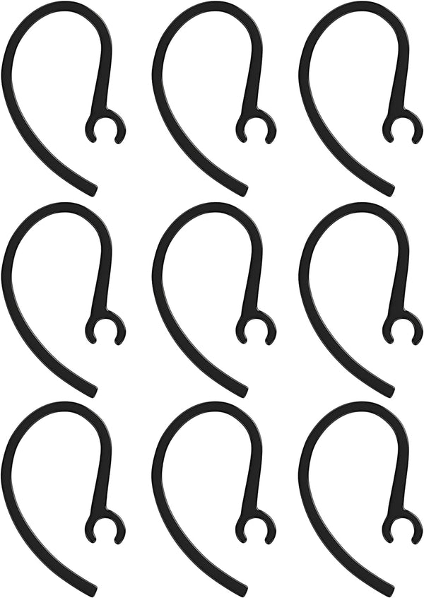 Ear Hooks for M25 M55 M70 M90 M155 M165 Mobile Bluetooth Headset Loops - Spare Clamp Replacement, 9 Pack
