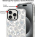 SAKUULO Magnetic iPhone 15 Pro Max Case, Clear Gray Leopard Print, Compatible with MagSafe