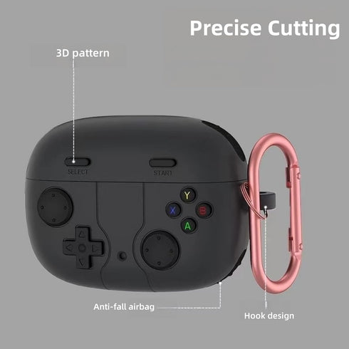 Silicone Case Compatible with JBL Vibe 200TWS/Vibe Beam, Cute Game Soft Protective Cover with Keychain for Wireless
