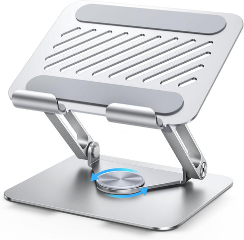 UGREEN Tablet Stand Holder for Desk with 360 Rotating Base Aluminum Dual Rod