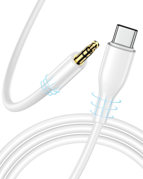 iPhone 15 Aux to USB C Cord, USB Type C to 3.5mm Audio Cable for iPhone 16Pro Max, Samsung Galaxy S24