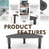 HD01B-003 Hemudu Tempered Glass Computer Monitor Riser/Triangle Save Space Desktop Corner Stand for Computer Monitor