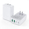 2Pack Flat USB C Wall Charger, 40W 4Ports Fast Charging Block, Multiport Power Adapter Plug Compatible with iPhone