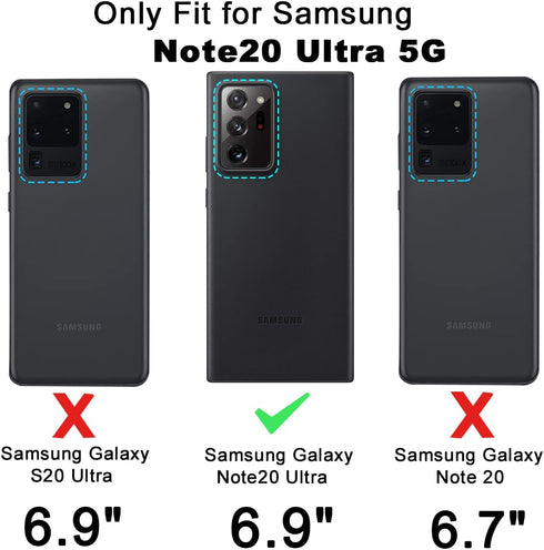Samsung Galaxy Note 20 Ultra Case - Dropproof Shockproof Heavy Duty Protective Case for 6.9 Inch, Turquoise