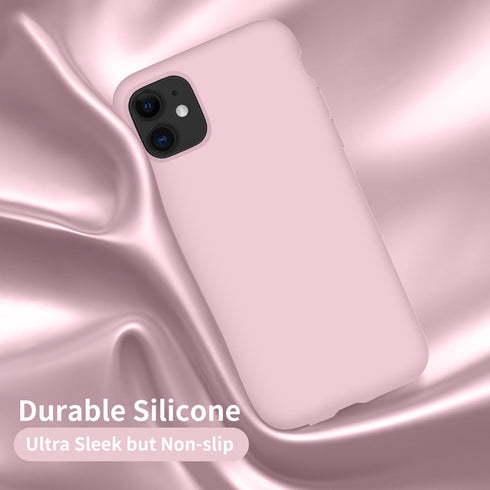 Cordking iPhone 11 Case, Ultra Slim Shockproof Silicone Phone Cover with Soft Anti-Scratch Microfiber Lining, 6.1 inch,