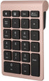 Sanpyl 22 Keys Numeric Keypad, Portable Mini Bluetooth Keyboard, Rechargeable Number Pad for Laptop Desktop PC (Rose